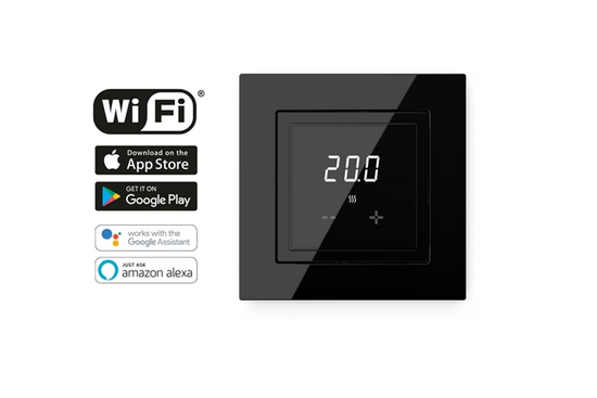 Verwarmingsmat Set Basic WiFi 3 m² / 450 Watt Set met ET44-thermostaat | Zwart (inbouw) - afb. 5