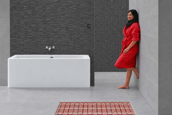 e-HEAT Mat Set met zwarte C16-thermostaat 7,00 m² / 1050 Watt - afb. 3