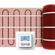Vloerverwarmingsmat Set Comfort 10 m² / 1500 Watt Set met MIC² Basic-thermostaat | Wit - afb. 1