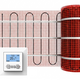 Vloerverwarmingsmat Set Comfort 2,5 m² / 375 Watt Set met MIC-klokthermostaat | Wit - afb. 1
