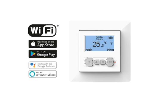 Vloerverwarmingsmat Set Comfort 2,5 m² / 375 Watt Set met MIC² WiFi-thermostaat | Wit - afb. 4
