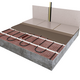 Vloerverwarmingsmat Set Comfort 2,5 m² / 375 Watt Set met MIC² WiFi-thermostaat | Wit - afb. 3
