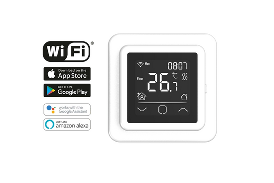 Digitale WiFi Klokthermostaat C16-thermostaat (inbouw) | RAL 9010 Wit - afb. 3