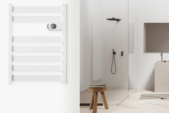ZION Elektrische Badkamerradiator 500 Watt | Wit (RAL 9010) - afb. 3