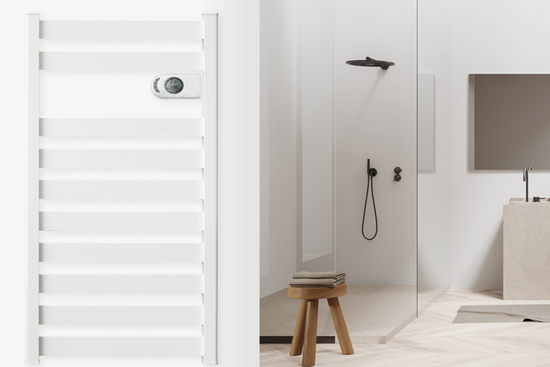 ZION Elektrische Badkamerradiator 750 Watt | Wit (RAL 9010) - afb. 4